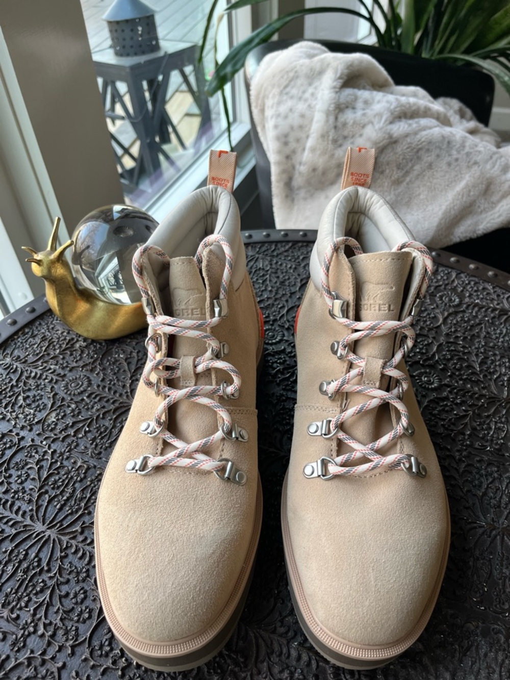 NEW SOREL HI LINE HIKER BOOTS IN CERAMIC MAJOR 11 - Picture 9 of 11